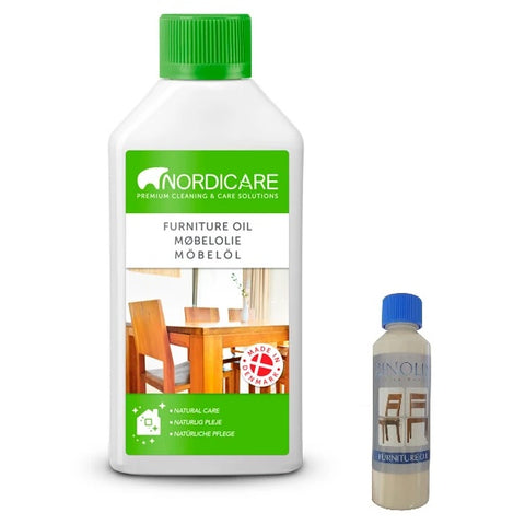 Nordicare Linseed Oil for Wood - 100% Pure & Natural Linseed Oil for The  Entire Indoor Area - Food-Safe Linseed Oil for Wood Furniture - Underlines  The Original Wood Structure - Made